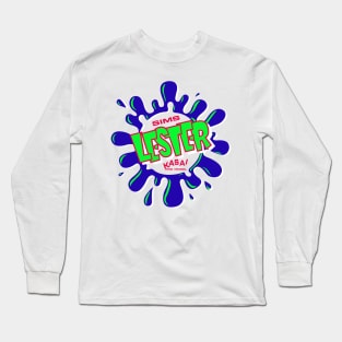 Sims Lester Blue and Lime Long Sleeve T-Shirt